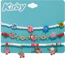 Kirby Copy Abilities 3-Pack Multi-Character Bracelet Anime Game Gift picture