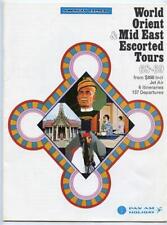 Pan Am Holiday World Orient Mid East Escorted Tours Booklet 1968 picture