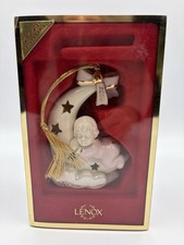 Lenox 2003 Baby's First Christmas Girl Moon Ornament Annual In Original Box NIB picture