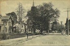 Main Street Bellevue NJ Antique 1911 Postcard picture