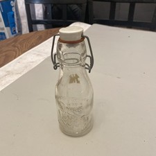 Retro Glass Milk Bottle w Top ‘Grandma Wheaton's’Retro Vintage Style Nostalgic picture