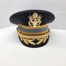 Vanguard US Army Field Grade Officer Dress Blue Visor Cap Kingform picture