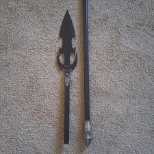 Medieval Dragon Spear Bud K Spartan Forged Viking Metal LOTR LARP Costume Y2K  picture