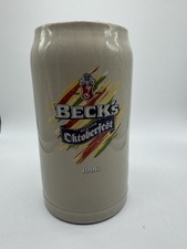 Beck's Oktoberfest 1996 German Beer Mug Stein 1L Germany Breweriana Theme picture