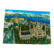 Beautiful VTG Türkiye Region Composite Resin 3D Wall Hanging Art Plaque 7