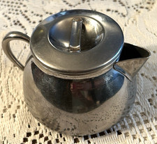 WWII Vtg Crusader Ware USAMD Lalance Grosjean Stainless Creamer Mess Hall picture