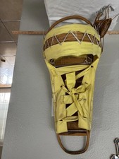 Mescalero Apache Cradleboard SignedDelphine Yahnahki Vintage Woven Burden Basket picture