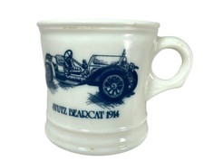 Surrey Stutz Bearcat 1914 Milk Glass Shaving Mug USA picture