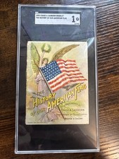 1898 History American Flag Victorian Ad Booklet Chase & Sanborn SGC 1 Pr NY picture