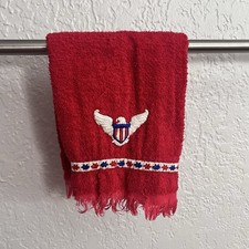 Vintage Cannon USA Eagle Hand Towel Patriotic Americana Red White Blue Bath picture