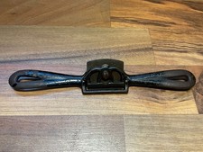 Vintage Unmarked Spoke Shave Straight Handled Hand Tool picture