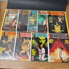 Lot of 9 Vampirella Magazine #41 43 44 49 51 95 97 106 110 all VG to F/VF Warren picture
