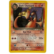 Pokémon TCG Dark Charizard 4/82 Pokémon Team Rocket 2000 Holo Foil Rare Card MP picture