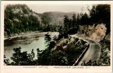 Vtg Postcard RPPC Malahat Drive Vancouver Island BC Canada Unused Gowen Sutton picture