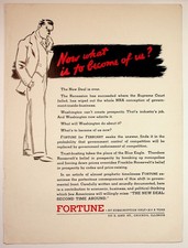 Vintage 1930s Fortune Magazine Ad NRA New Deal Depression Era Ephemera picture