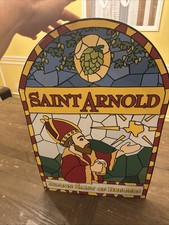 St Arnold Houston Texas Brewery Metal Stained Glass Look  BEER BAR Metal SIGN  picture