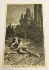 1883 magazine engraving~ FOOLS & JESTERS- The Fool’s Reverie picture