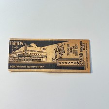 Seaview Cafe Blvd Douvry's Boats Galveston TX Vintage Matchbook Cover 4MB113-6-1 picture