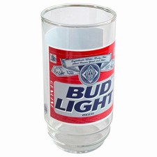 Vintage Bud Light Collectible Beer Glass 16 Ounce w Official Anheuser-Busch Logo picture