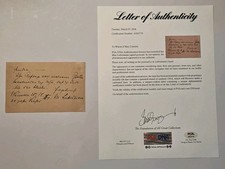 Max Liebermann Artist Painter Signed Letter PSA DNA Autograph Auto COA  picture
