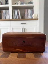 Vintage Lane Small Cedar Chest Salesman Sample Storage Trinket Box picture