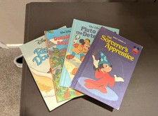 Vintage Walt Disney Wonderful World of Reading Books Lot Mickey Donald Pluto picture