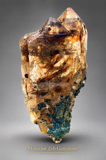 136 Gram High Luster Smoky Quartz Inclusion Red Mica From Skardu Pakistan. picture