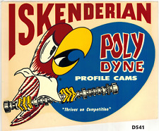 Iskenderian Poly Dyne Cams Profile Cams Vintage 60's large decal picture
