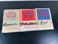 Shelby Foote The Civil War: A Narrative 3 Volume Hardcover Set with Dust Jacket picture