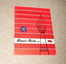 Vintage Winsor & Newton Inc New York NY Artists Brushes Watercolor Sales Catalog picture