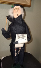 VTG Byers Choice Rare 1983 Man with Music Bumpy Base Conductor Christmas (77A) picture