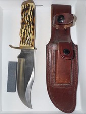 Vintage Schrade 171UH Uncle Henry Pro Hunter Hunting Knife w/ Leather Sheath picture