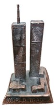 Vintage Pre-9/11 World Trade Center Twin Towers Metal Souvenir NYC 4.25