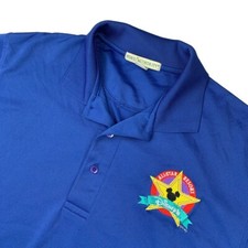 Walt Disney World All-Star Resort Cast Member Men's Polo Shirt Blue • MEDIUM picture