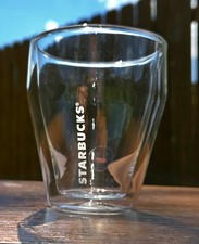 Starbucks Bodum Hand Blown 8 oz double Walled Glass with Bodum Tag 2012 picture