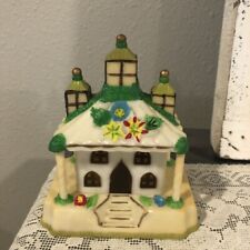 Vintage Mid Century Wilton Chicago Lighted Plastic House Christmas Decor No Cord picture