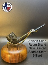 Artisan Sean Reum Brand New Saddle Stem Billiard Tobacco Pipe picture