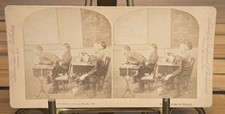 Antique 1876 F.G. Weller Stereoview Card 