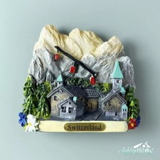 Jungfraujoch Top of Europe Switzerland Tourist Souvenir 3D Resin Fridge Magnet picture