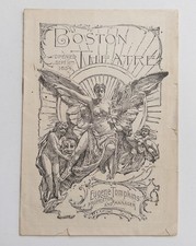 1897 Boston Theatre Program Joseph Jefferson Rip Van Winkle John Philip Sousa Ad picture