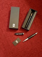 Rolls-Royce Black Steel Rollerball Pen New Boxed Spare Refill Promotional Gift picture