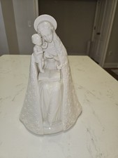 Vintage Goebel Hummel Flower Madonna Figurine TMK-2 Full Bee White Porcelain... picture