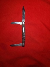 🔥 Vintage Schrade 861 USA 3-Blade Stockman Pocket Knife NY USA 1970s 🔥 picture