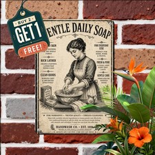 Vintage Retro Wall Artwork Plaque Metal Tin Sign Home Decor 8x12 picture