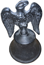 Late 1800's/1900's American Eagle School Bell - Cast School Desktop Bell 4 1/2” picture