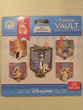 Disneyland 70th Anniversary Vault Collection Limited Edition Pins Series 3/4 picture