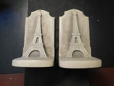 TMS 2002 EIFEL TOWER TAN BOOK ENDS  e1020HXX picture