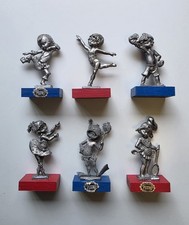 Vintage 1970s 1980s Italian Peltro Pewter Miniature Figurines Children Sports picture
