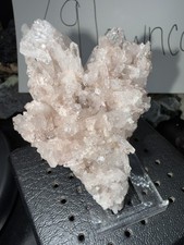 Pink Colombian Lemurian w/ Faden Quartz cluster #5 105g SEE VIDEO picture