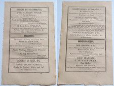 (10) #2 Antique 1842 Albany NY Advertisements Vtg picture